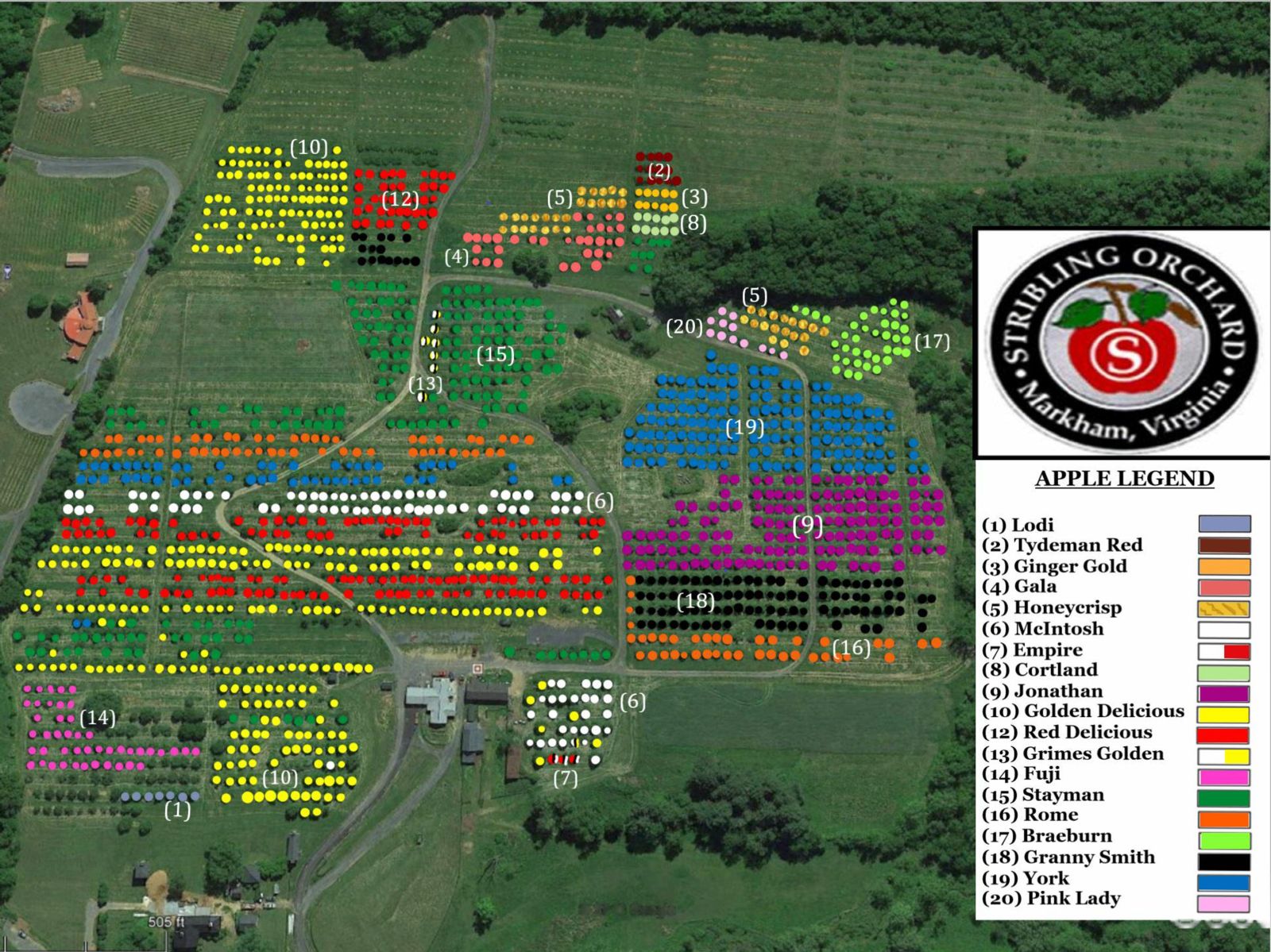 Apple Orchard Near Me Map 